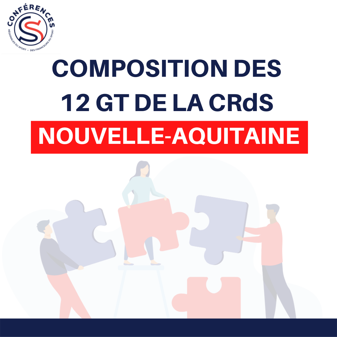 Composition des 12 GT de la CRdS Nouvelle-Aquitaine