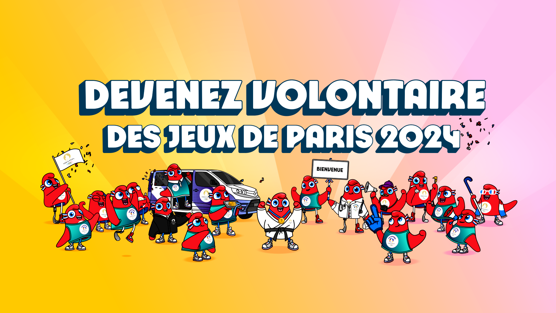 Devenez volontaire des Jeux de Paris 2024 !